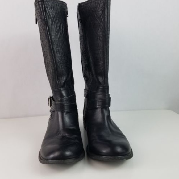 Gianni Bini Leather Motorcycle Riding Boots - Picture 3 of 8